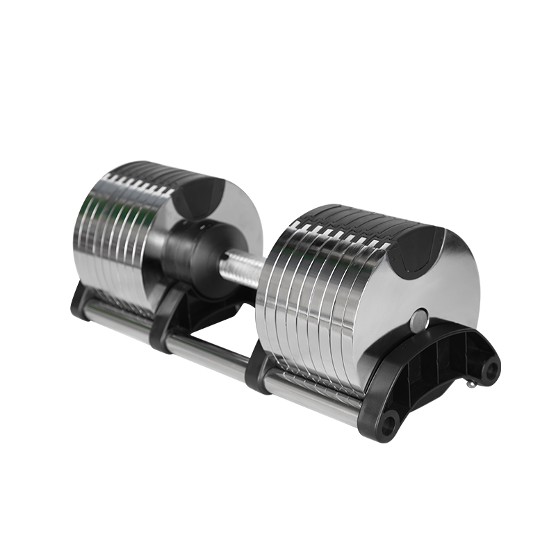 Adjustable Dumbbell Pair 40Kg - Chromowana regulowana para hantli 2 kg