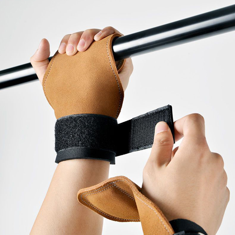 Wrist Wraps Weightlifting Support - Podwójne haczyki na nadgarstki do wyciskania,