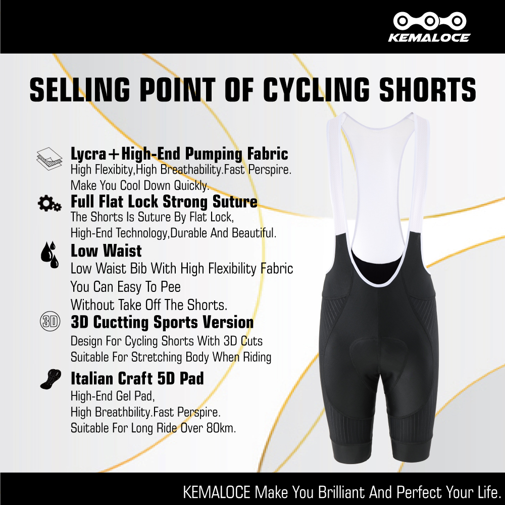 KEMALOCE Męskie Spodenki Kolar – Padded Cycling Shorts 5D Gel recenzja i cena